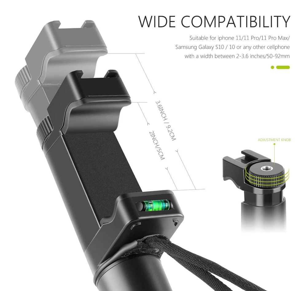 F-Mount Smartphone Handheld Stabilizer Video Rig Grip Handle Support Tripod Mount for Mobile Phone Videomaker