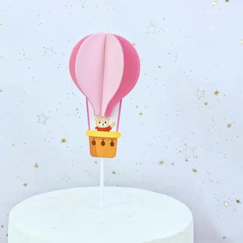 5pcs Торт Топпер на воздушном шаре животных флажок для торта на День святого Валентина, День Рождения Форма для выпечки тортов DIY Топ флаги для украшения праздника вечерние поставки