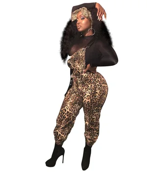 

Spring Summer Women Jumpsuit Bodycon Playsuit Bodysuit Overalls Rompers Plus Size Sexy Leopard Print Jumpsuits