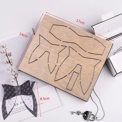 Bow-Tie mold Лук высечки s режущий резак Деревянный Нож Форма Скрапбукинг галстук-бабочка 3d для изготовления карт - Цвет: Bow-Tie mold