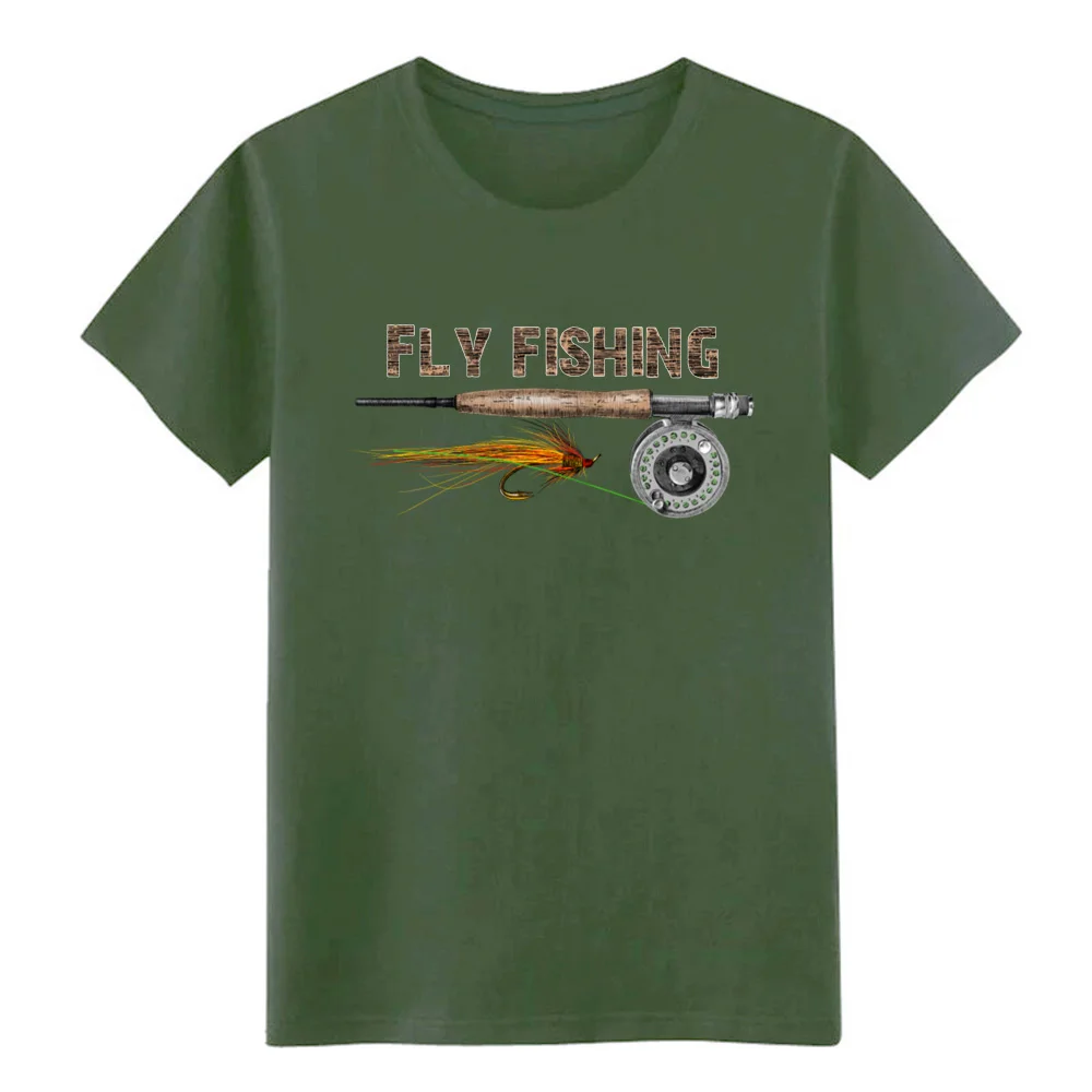 Мужская футболка для рыбалки нахлыстом, трикотажная футболка с круглым вырезом, стандартный известный стиль, Весенняя официальная рубашка