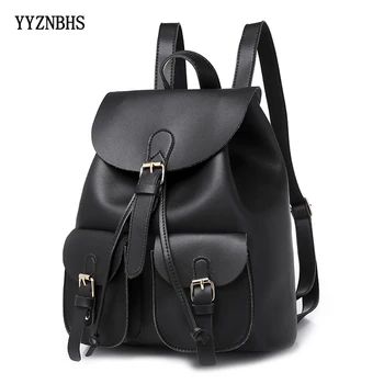 

Women Backpack Shoulder Bag PU Leather Women's Bag Sac A Dos Fashion Ladies Travel Backpack School Bags For Teenage Girls 2020