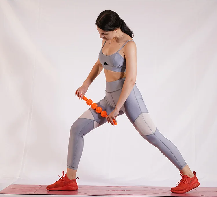 Detachable Gears Adjustable Muscle Roller Massage Stick for Yoga Block Deep Tissue Massage for Fitness Yoga Leg Arm
