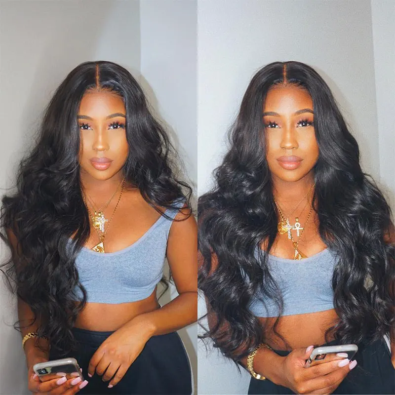 Body Wave Full Lace Wig Pre Plucked With Baby Hair Brazilian Full Lace Human Hair Wigs For Black Women Ever Beauty Remy