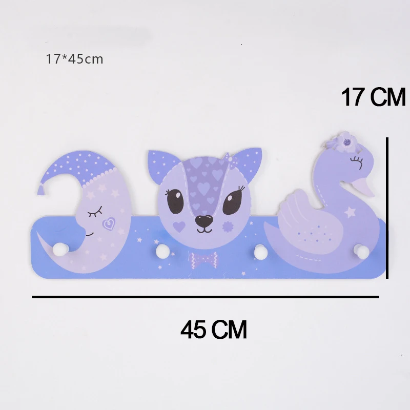 Kids Room Wooden Hooks Decorative Hooks for Children Room Nordic Hooks Hangers Home Decorations Children Wall Hooks Decoration