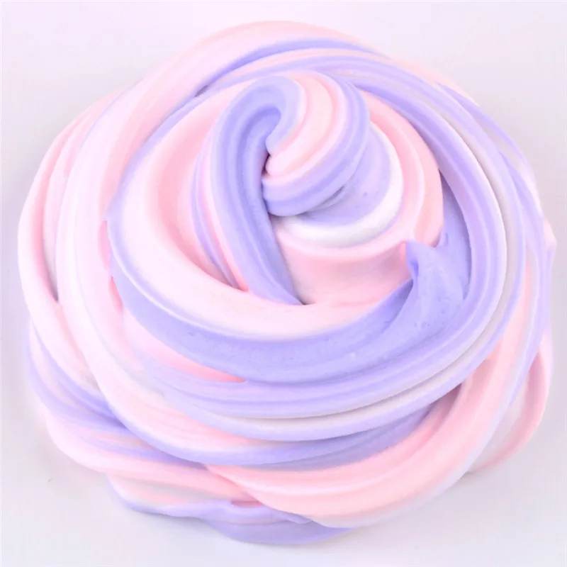 slime additives Fluffy Cloud Slime Scented Therapeutic Putty Cotton Candy Slime Supplies Stress zabawki dla dzieci  #4AA14 (30)