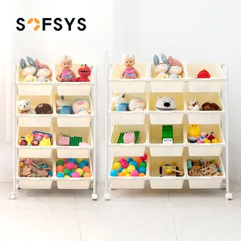 

Children Toy Storage Rack Baby Toy Storage Cabinet Simple Storage Rack Storage Box Kindergarten Toy Rack Holders Shelf Organizer