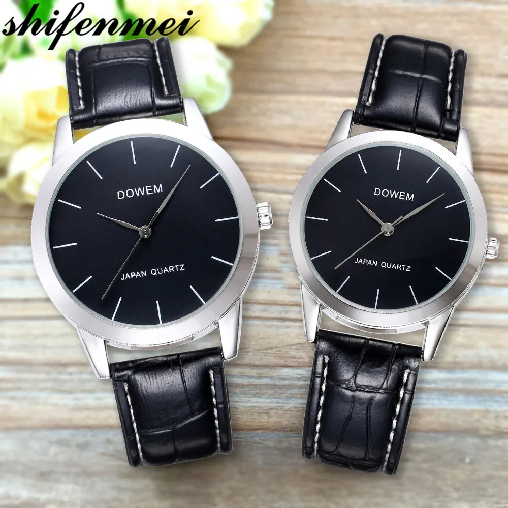 

Shifenmei Couple Watch Mens Watch Simple 2020 Luxury Brand Quartz Wristwatch Women Clock for Male Female Waterproof Lovers Watch