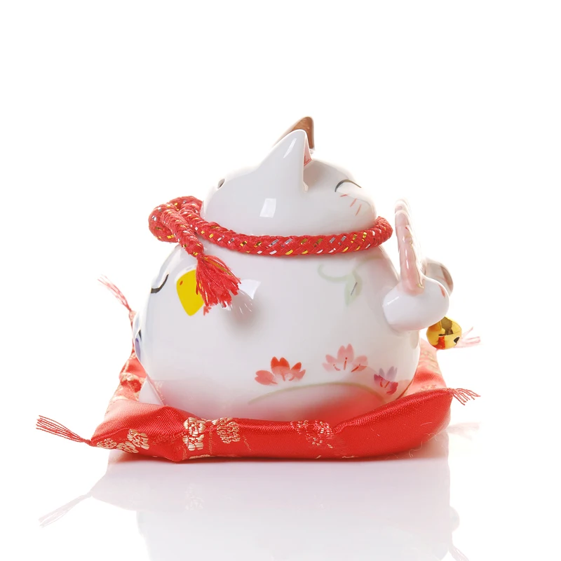 Lucky Cat Керамика любовь Декор для дома, с изображением кота фарфоровое украшение Бизнес подарок Lucky Cat Копилка изделия фэн-шуй