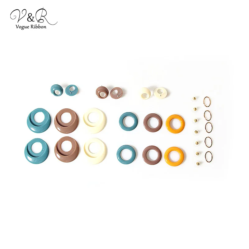

Vogue Ribbon DIY Handmade Jewelry Making Charms Pendants Drop Dangle Earring Set Components Decoration Fashion Accessories Gifts