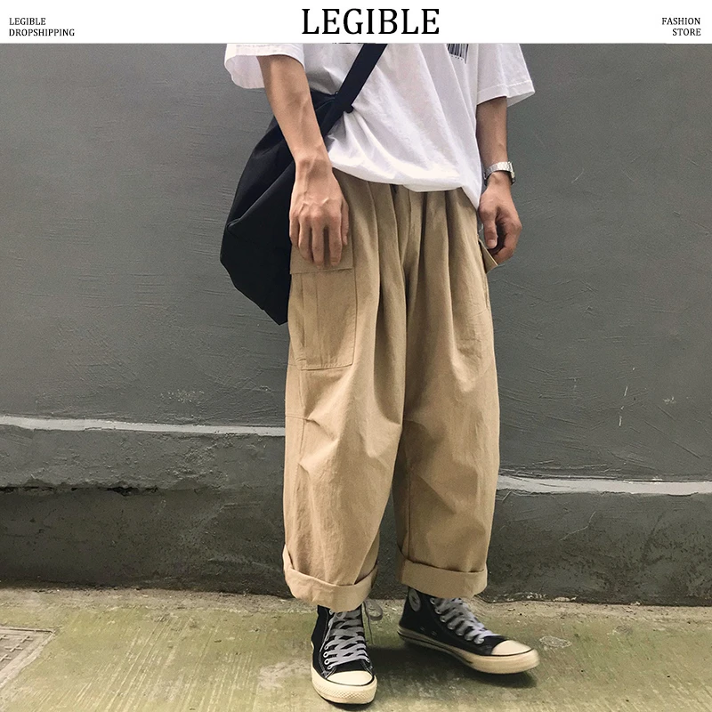 straight leg cargo pants mens