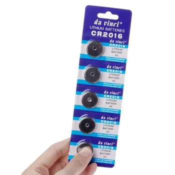 

5PCS Button Battery CR2016 3V Lithium Cell Coin Batteries LM2016 BR2016 DL2016 Watch Electronic Promotion Toy Remote L41F