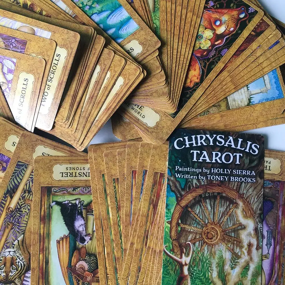 78 Sheets English Chrysalis Tarot Deck Board Games Tarot Cards For Women Family Gift Party Playing Card Entertainment Games