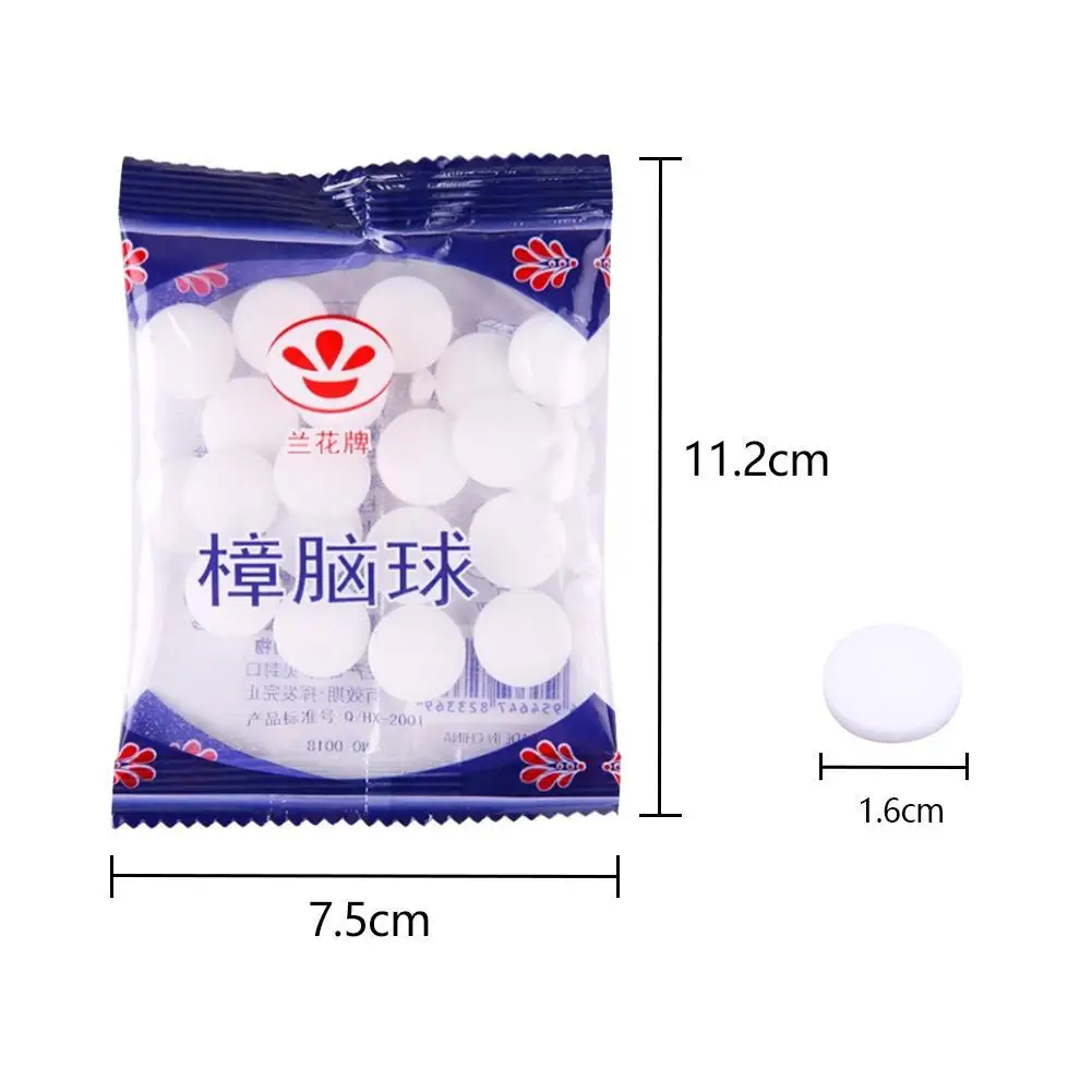 1 Pack Mothballs Anti-mold Anti-mite Insecticide Pill Bedroom Camphor Wood Block Camphor Bathroom Deodorization Deworming