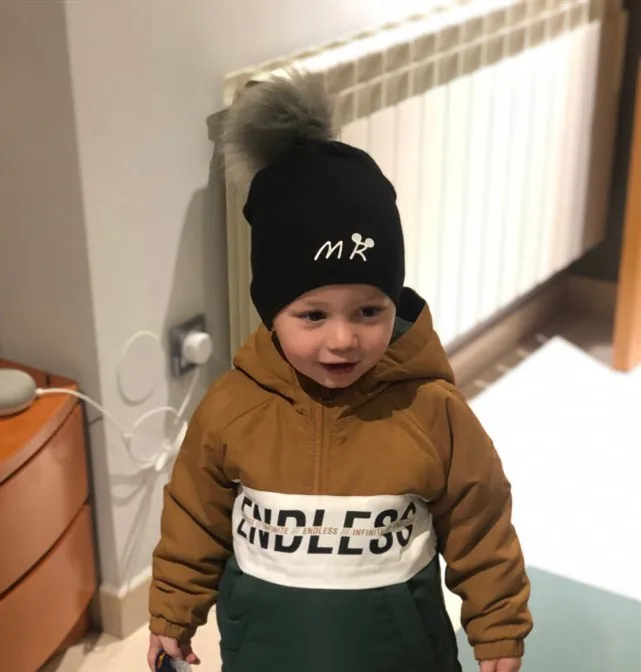 newborn cotton hats  baby pom pom  photo props mrs mr children\'s kids hat  boy accessories toddler girl cap bonnet  baby hats