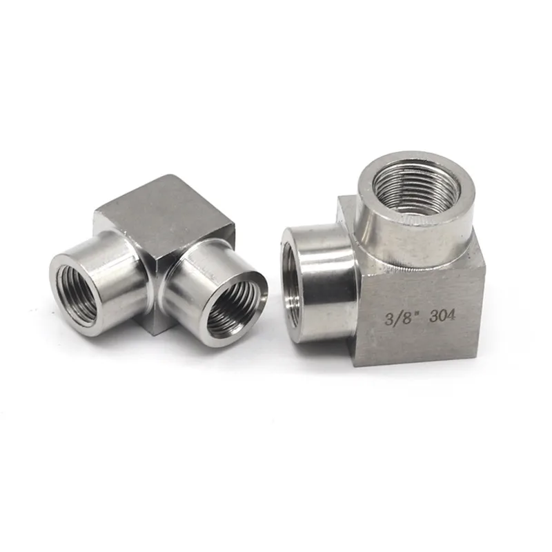 

Right Angle Conversion High Pressure 1/8" 1/4" 3/8" 1/2" NPT Female 90 Degree Pipe Fitting 304 Stainless Steel Water Gas Oil
