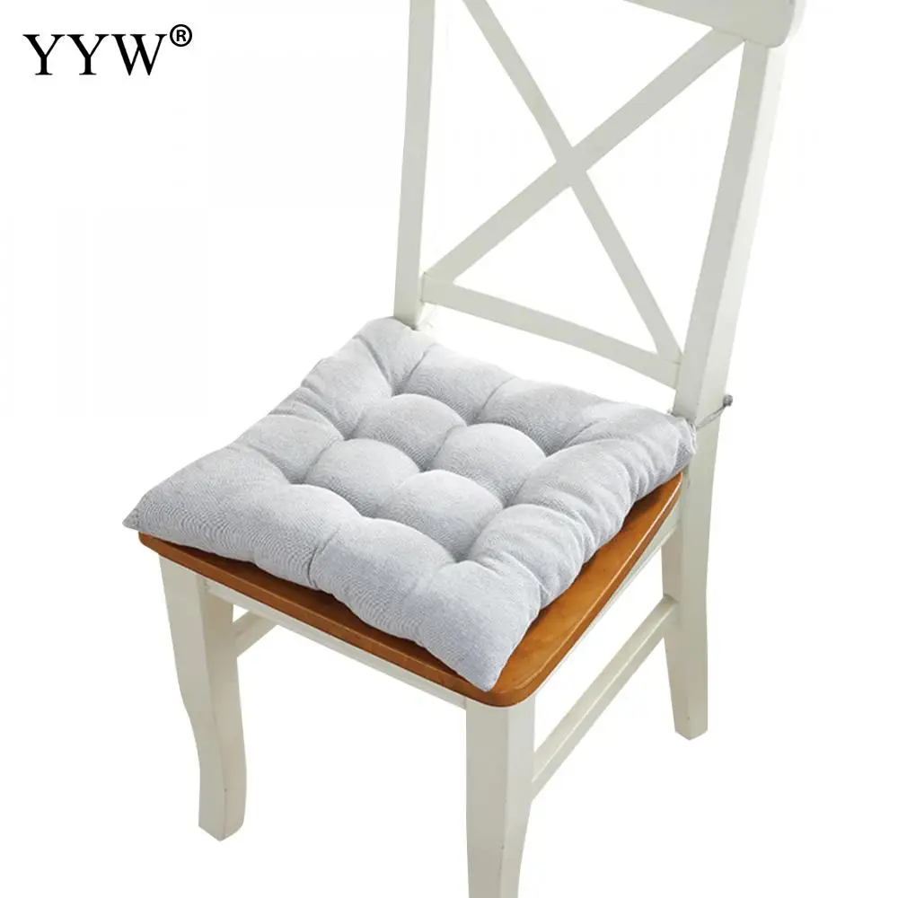 Home Decor Pillow Floor Chair Outdoor Cushion Gray Chair Cushions Mat Comfortable Polyester Coussin Soft Seat Cushion Pad Mad