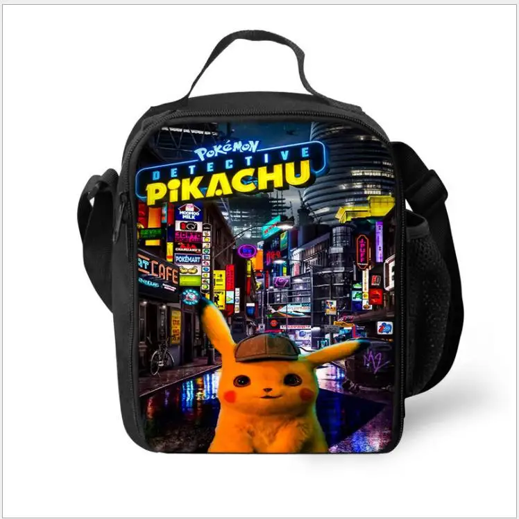 Покемон Ланч сумка Gengar Студенческая сумка для пикника, водостойкая сумка новая свежая ледяная упаковка Повседневная функциональная Пикачу термоизолированная коробка - Цвет: as pictures