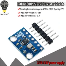 Ad9833 microprocessadores programáveis módulo de interface serial sine onda quadrada dds sinal gerador módulo 9833