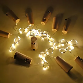 

LETAOSK NEW 10pcs 10 Led Bottle Cork String Light Night Fairy Lamp Warm White
