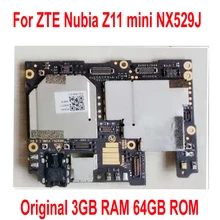 Оригинальная протестированная Рабочая материнская плата для ZTE Nubia Z11 Mini NX529J материнская плата 3 ГБ ОЗУ 64 Гб ПЗУ логическая плата схемы плата за карты Flex