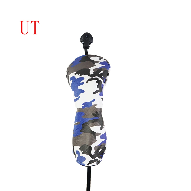 Blue UT NRC Чехлы для клюшек для гольфа, чехлы для клюшек для гольфа#1, для водителя#3,#5, камуфляжный узор - Цвет: Blue UT