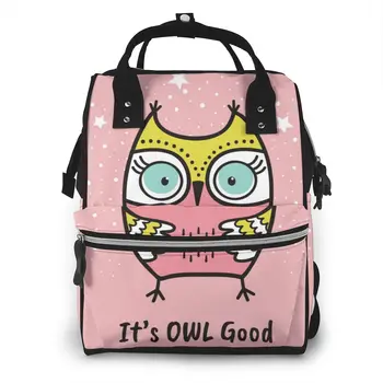 

Its Owl Good Nappy Backpack Mummy Bag Large Capacity Mom Baby Multi-function Waterproof Outdoor Travel Diaper Bags
