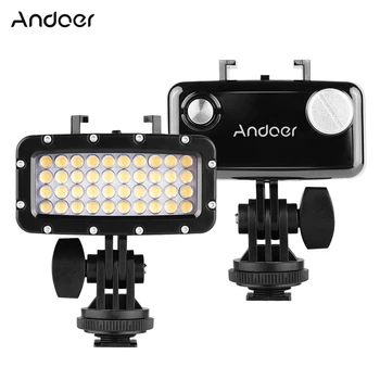 

Andoer W40 Sports Camera Diving Light 50m Waterproof DSLR Camera LED Video Light for GoPro Hero 8/7/6/5/4 SJCAM Xiaomi Yi Canon