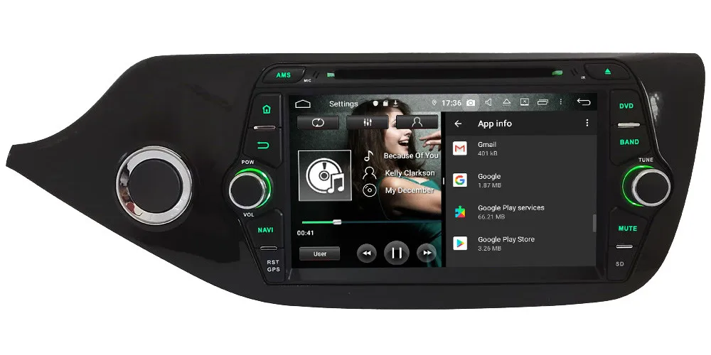 Klyde ips 4G Android 9,0 Восьмиядерный 4 Гб ОЗУ 64 Гб ПЗУ DSP BT автомобильный DVD мультимедийный плеер радио gps ГЛОНАСС для Kia Ceed 2012