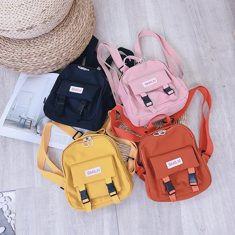 

2019 Korean Style New Style Solid Color Nylon Cloth Children Men And Women Children Kindergarten Small CHILDREN'S Mortise Lock B