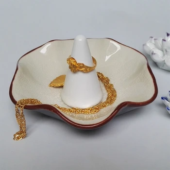 

Ceramic Finger Ring Display Holder Taper Decor Storage Jewelry Stand Jewerly Storage Accessories