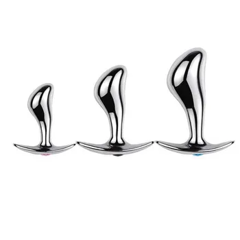 S/M/L Metal Anal Plug Sex Toys For Woman/Man Butt Plug Smooth Thrust Prostate Massage Stimulate Colon Female Anal Toys Sex Shop 3