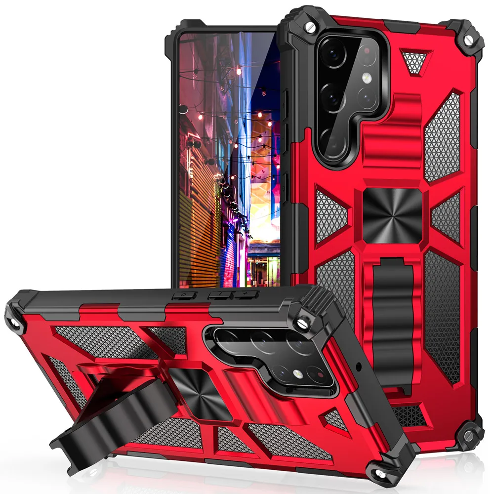 Rugged Shockproof Military-Grade Kickstand Phone Case