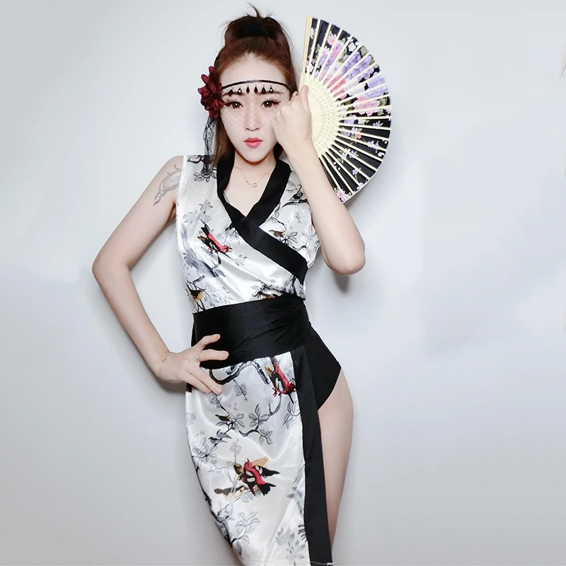 Костюмы для джазовых танцев, женская одежда для выступлений на шесте, одежда для сцены, одежда с принтом для ночного клуба, Ds Gogo, танцевальное платье DC2811