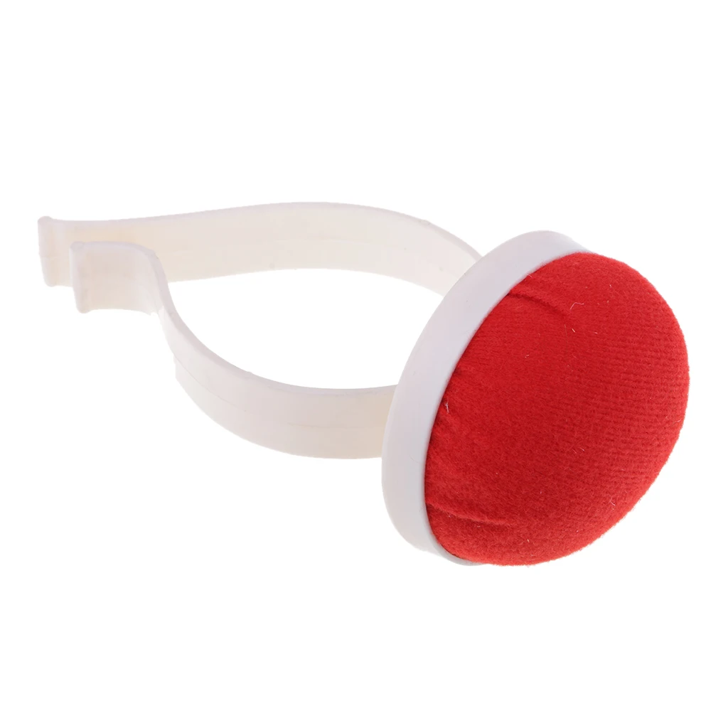 Red Needle Sewing Pin Cushion Wrist Strap Tool Button Storage Holder, 1Pcs