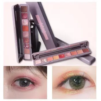 

Makeup Eye Shadow 9 Color Eyeshadow Disc Glitter Shadow Palette For Eyes Makeup Pearlescent Portable Waterproof Eyeshadow Sets