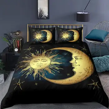 

Sun And Moon Bedding Set King Fashionable Creative Mysterious Duvet Cover Queen Twin Full Single Double Unique Design Bed Set