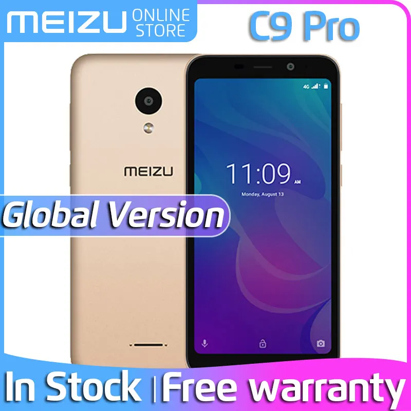 Meizu C9 Pro M9C смартфон, глобальная версия, четырехъядерный процессор, 3 ГБ, 32 ГБ, 5,45 дюйма, полный экран, 3000 МП камера, мА/ч, мобильный телефон