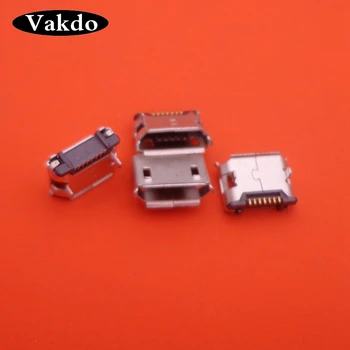 

100pcs/lot Micro USB Jack 7pin for samsung S5600 S3650 I9100 S5560 C3730C C5510U charger socket mini connector charging port