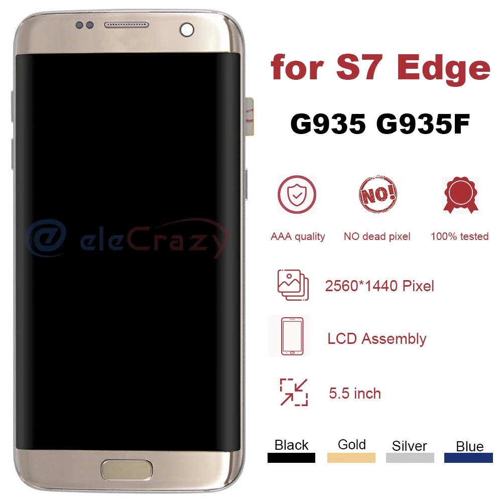 Original AMOLED for Samsung Galaxy S7 Edge LCD
