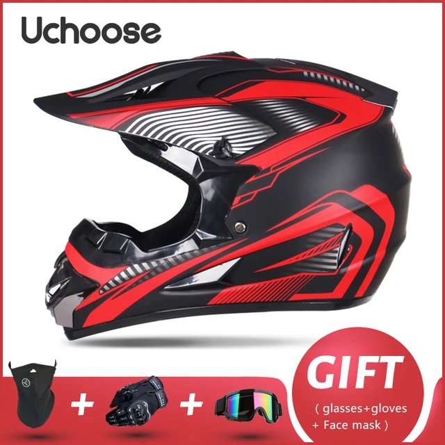 Professional Motorcycle Helmet Off-road Helmet Downhill DOT Racing Motocross Casque Moto Helme3 Free Gift Suitable For Kid 16