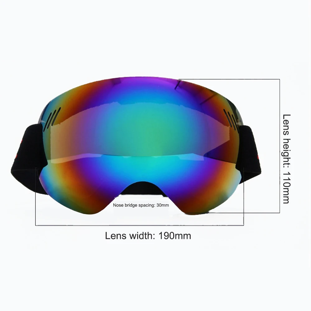Lunettes De Ski Et Snowboard BOLLFO - Protection UV400, Anti-vent, Anti-poussière, Plusieurs Couleurs