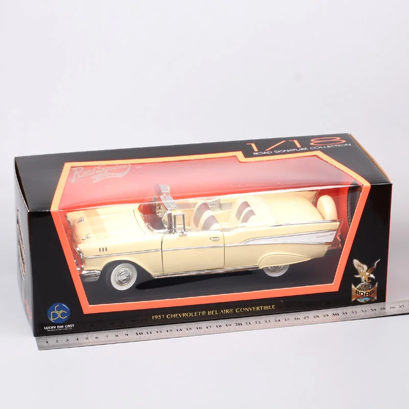 Детские 1:18 Большие весы винтажные CHEVROLET BEL AIR 1957 chevy BELAIR Diecasts& игрушечные транспортные средства Металлический Игрушечный Автомобиль Авто Модели сувенир
