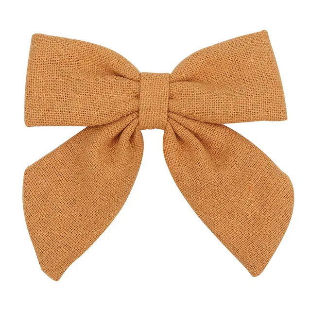 2021 New Solid Cotton Hiar Bows With Clip For Baby Girls Hair Clips Barrettes Hairpins Hair Accessories Kid Handmade заколки 1 PCS