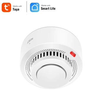

Smart Home Automation Wifi Smart Smoke Detector Tuya Smart Life Fire Alarm Sensor Home Security System