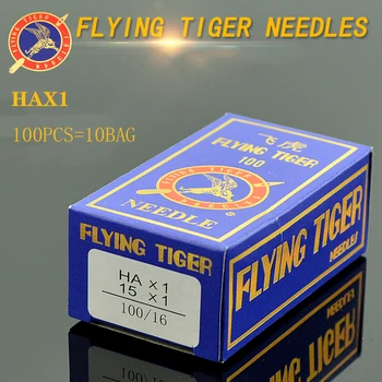 

100PCS FLYING-TIGER HAX1 HA*1 Sewing Needles House Sewing Machine Needles for SINGER BROTHER size 9,11,12,14, 16,18,20