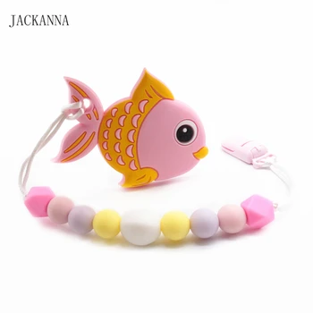 

DIY Baby Pacifier Chain Silicone Animal Teether Dummy Teething Chain BPA Free Baby Gifts Cute Newborn Baby Pacifier Holder Chain