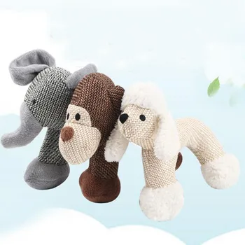 

Dog Chew Toys Lovely Elephant Sheep Monkey Design Squeaky Toys Puppy Bite Resistant Sound Toys Teeth Grinding Pet Supplies