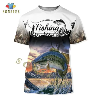SALE PRICE ❤️ Summer Casual Men's t Shirts Funny Carp Fishing 3D Print T-shirt Fashion Streetwear Hip hop Tees Top Women Short Sleeve Clothing - discount item 15% OFF Men's Clothing