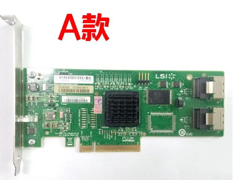 A Version LSI SAS 9211-8i 2008E 6 Гб 8 портов SATA3 4 т Жесткий диск SAS карта расширения Raid карта - Цвет: A Version